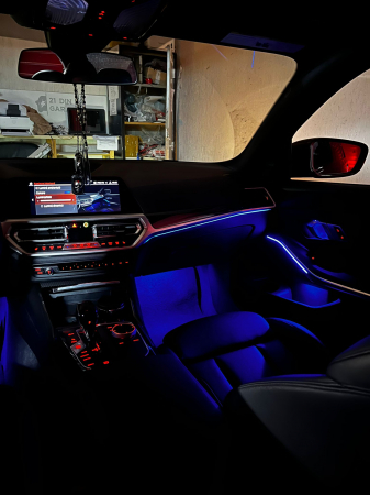 Kit lumini ambientale dedicate compatibile cu BMW G20 / G21 control din navigatie [3]