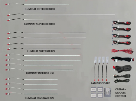 Kit lumini ambientale dedicat, compatibil cu BMW seria 5 G30 G31 control din navigatie [2]