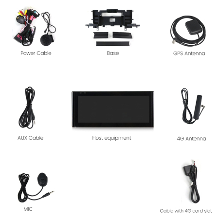 Navigatie Auto Audi A4 A5 B9  , 6GB RAM + 64GB ROM , Android 14 , Display QLED 10.2" Android Auto, Internet Wi-Fi si slot SIM 4G, Bluetooth, Carplay [1]