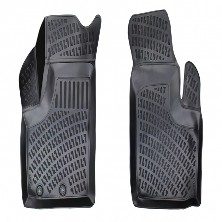 FIAT - Set 2 Covorase Auto din Cauciuc pentru Fiat Doblo (Fata) (2000-2009)