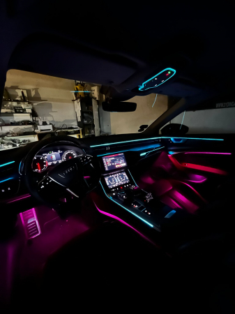 Kit Lumini Ambientale Dedicate Control Din Navigatie Audi A6 C8/ A7 C8 2018-2022 [4]