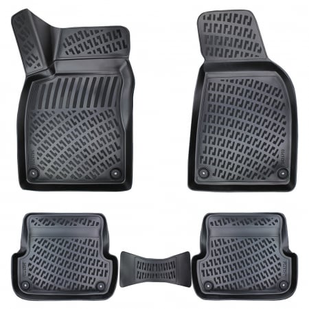 Set 4 Covorase Auto din Cauciuc pentru Audi A4 B6 (2001-2006) / B7 (Typ 8E / 8H) (2004-2009) [4]