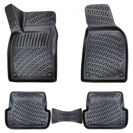 Covorase si tavite - Set 4 Covorase Auto din Cauciuc pentru Audi A4 B6 (2001-2006) / B7 (Typ 8E / 8H) (2004-2009)