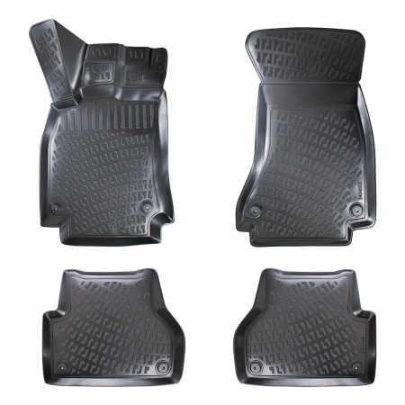 Covorase si tavite - Set 4 Covorase Auto din Cauciuc pentru Audi A4 B8 (Typ 8K) (2008-2016)