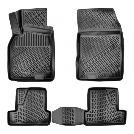 RENAULT - Set 4 Covorase Auto din Cauciuc pentru Renault Megane 3 Hb (2008-2016)
