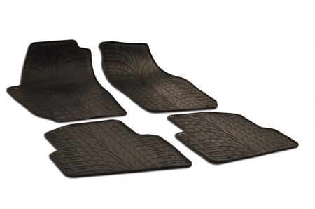 SKODA - Set 4 Covorase Auto din Cauciuc pentru Skoda Fabia II (2007-2014)