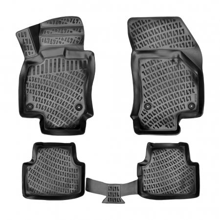 SKODA - Set 4 Covorase Auto din Cauciuc pentru Skoda Octavia III (2012-2020)