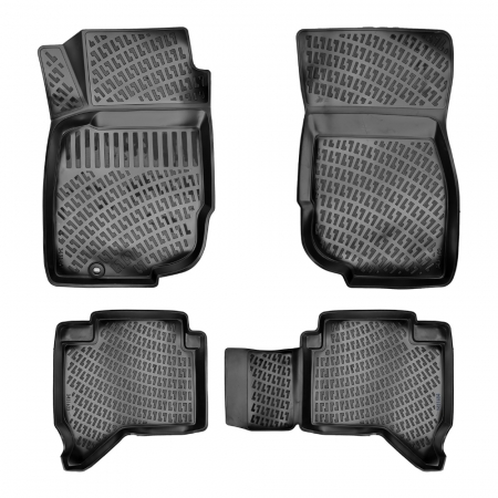 TOYOTA - Set 4 Covorase Auto din Cauciuc pentru Toyota Hilux VII (2004-2015)