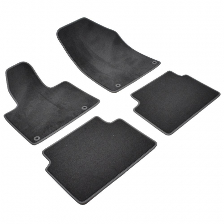Set 4 Covorase Auto Textil pentru Citroen C5 II (covorase spate dintr-o singura piesa) (2008-2017) - Sisteme fixare Peugeot/Citroen [1]