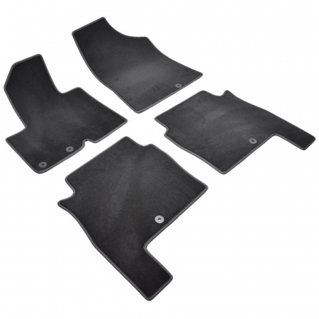 Set 4 Covorase Auto Textil pentru Hyundai Santafe II (CM) (2011-) - Sisteme fixare inele metalice 12mm [14]