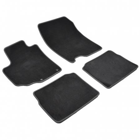 SUZUKI - Set 4 Covorase Auto Textil pentru Suzuki SX4 (S-Cross) (2012-) - Sisteme fixare inele metalice 12mm