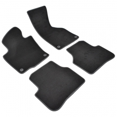 Set 4 Covorase Auto Textil pentru Volkswagen Jetta VI (2010-) - Sisteme fixare rotunde [4]