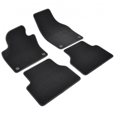 Set 4 Covorase Auto Textil pentru Volkswagen Tiguan (2007-2016) - Sisteme fixare ovale [1]