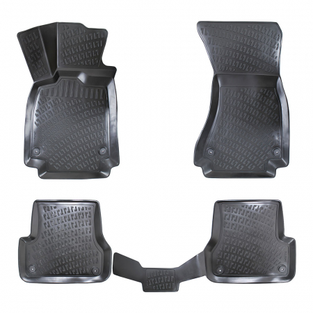 Covorase si tavite - Set 5 Covorase Auto din Cauciuc pentru Audi A6 C7 (Typ 4G) (2011-2015) / C7 Facelift (2015-2018)