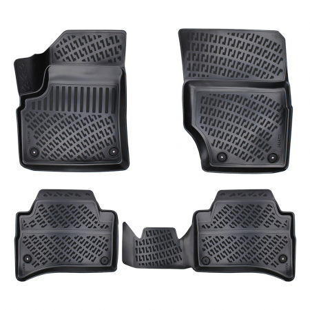 VOLKSWAGEN - Set 5 Covorase Auto din Cauciuc pentru Volkswagen Touareg I (2002-2010)