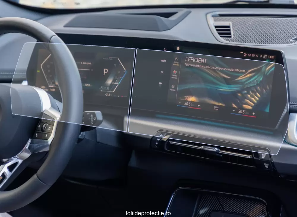 Folii de Protectie Navigatii Auto - Set Folii de protectie pentru Navigatie + Ceasuri de bord BMW X1, iX1 U10, U11 2023+