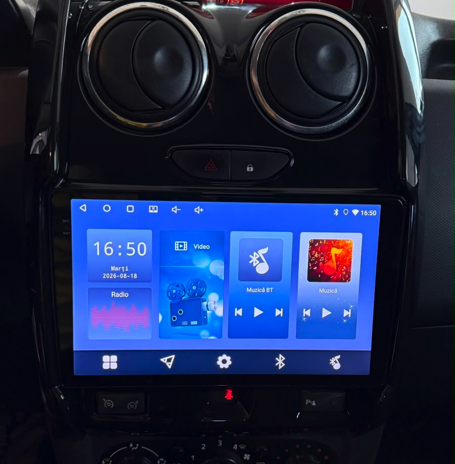 Waze și CarPlay pe Dacia Duster (2015): Proiect Montaj Navigație Android 4GB RAM