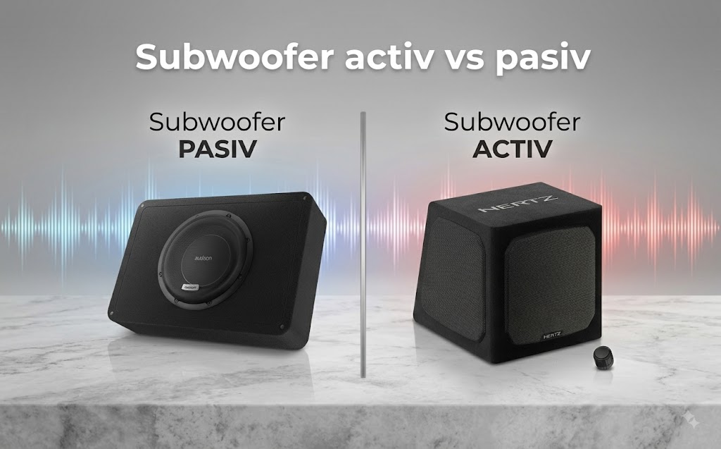 Subwoofer Auto Activ vs. Pasiv: Ce Alegi și De Ce