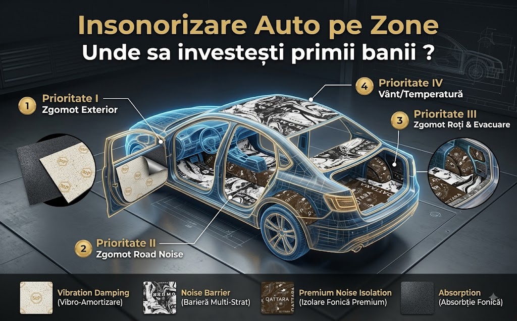 Insonorizare Auto pe Zone: Unde sa investești primii banii ?