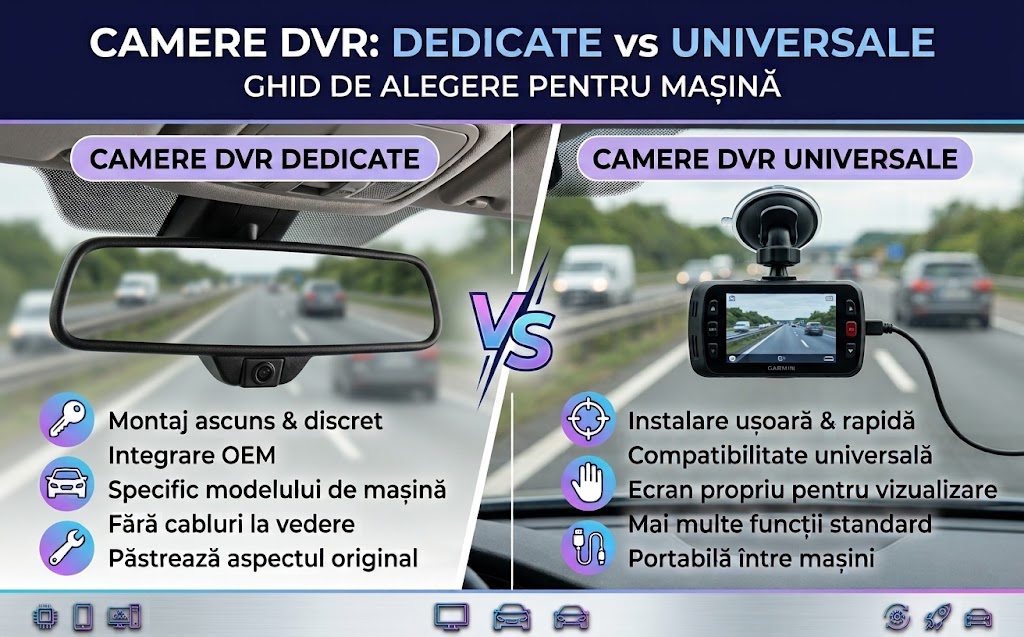 Camere DVR: Dedicate vs Universale & Alimentarea Corectă