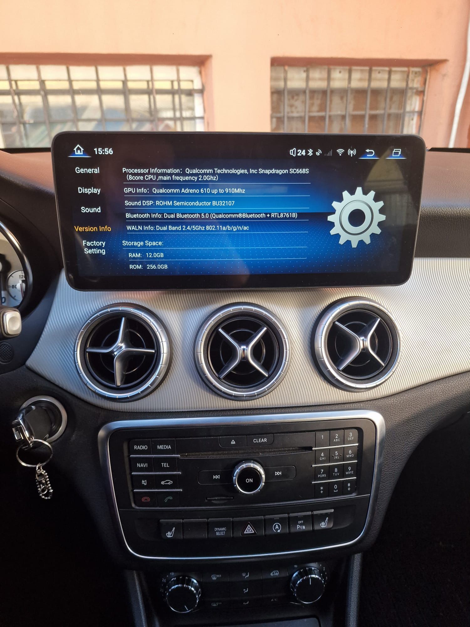 Interfața noii navigații dedicate de 12.3 inch Meniul si configuratia noii navigatii Android montate pe Mercedes CLA