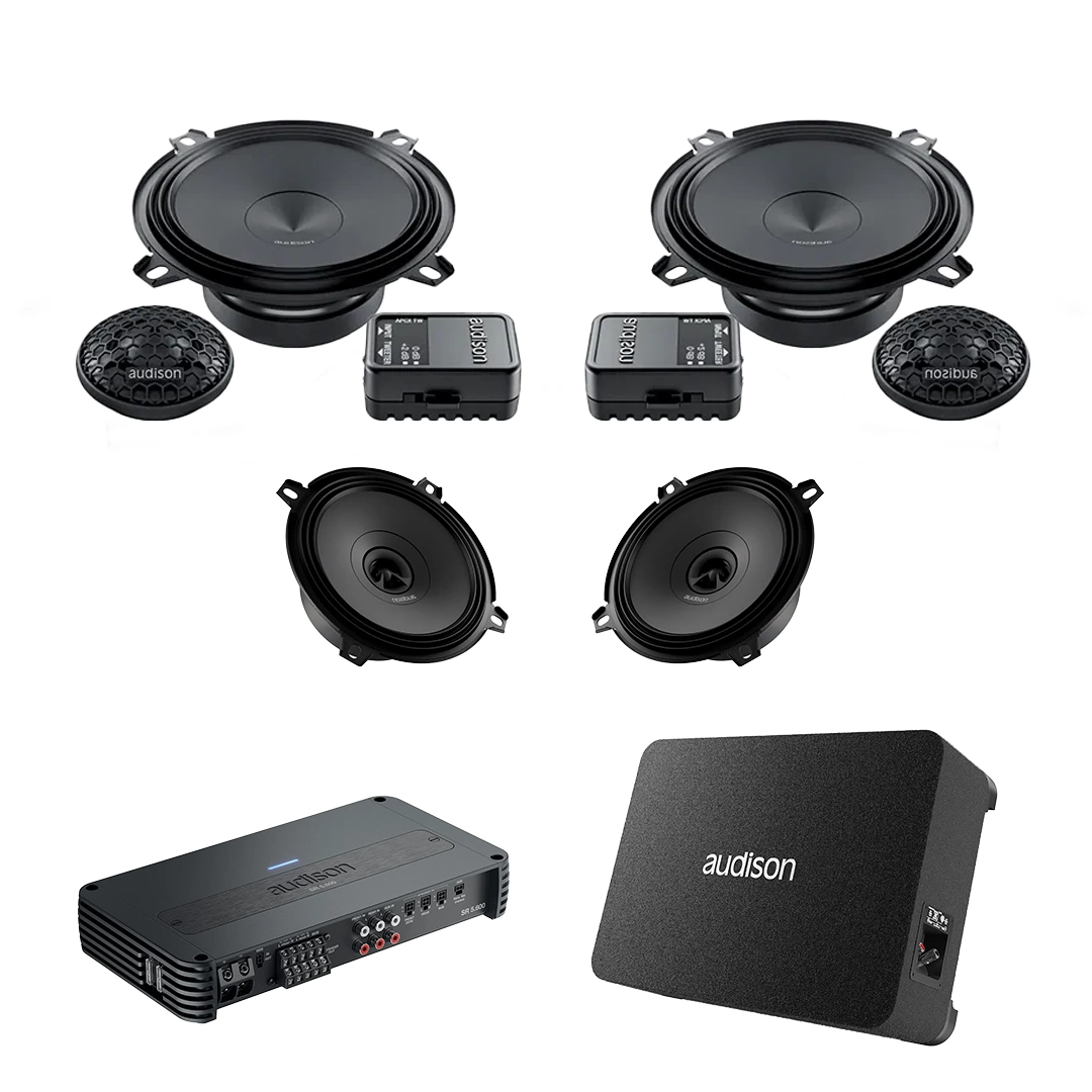 CarAudio - Pachet Difuzoare Auto cu subwoofer Ford Fiesta 3 1989-1997 Audison Prima 1010 W