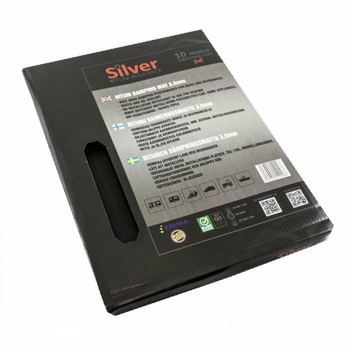 Vibro absorbant (Strat 1) - Insonorizant auto Premium STP Bitum, 3,5mm, 2,0m2, Bulk Pack