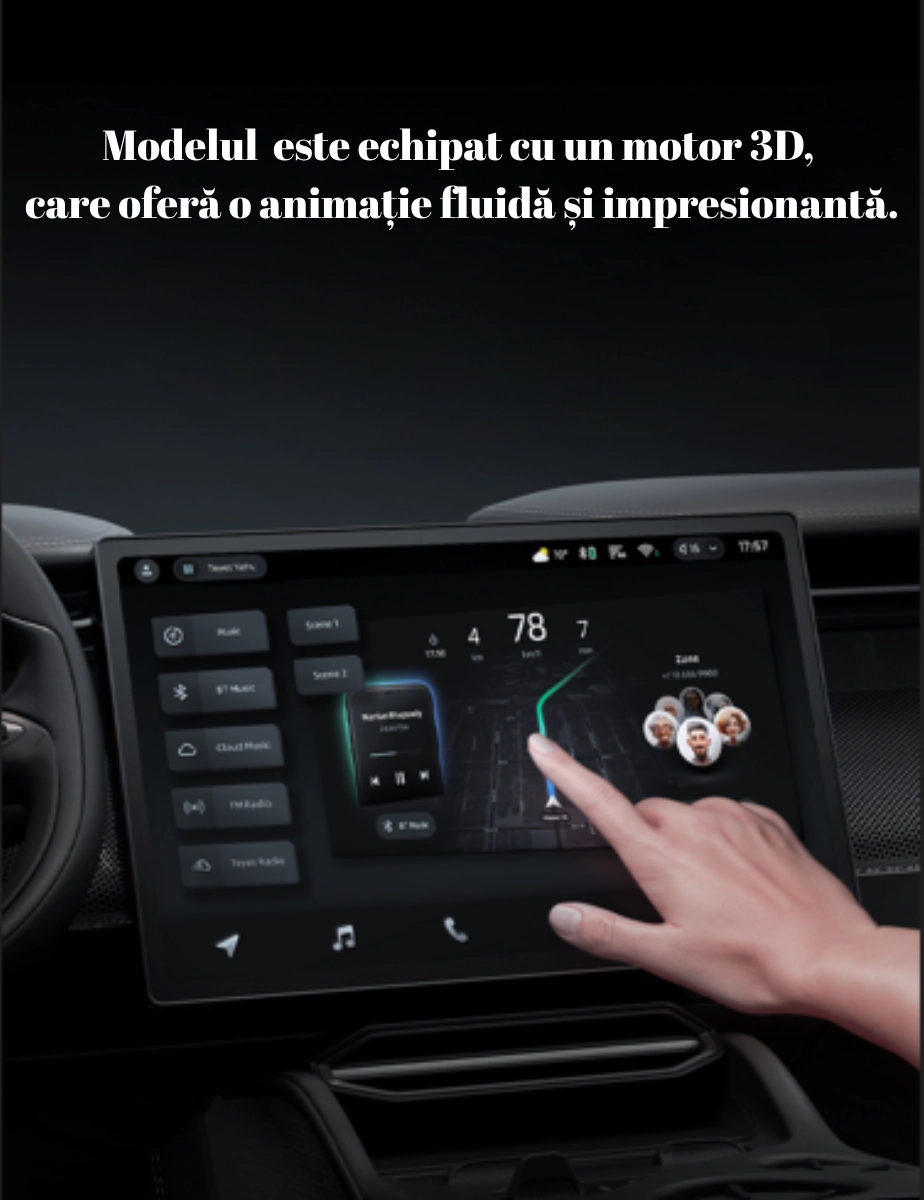 Navigatie Auto Teyes CC4 6+64GB 9.5" QLED, Android 13, 5G, 7.1 DSP, CarPlay [2]