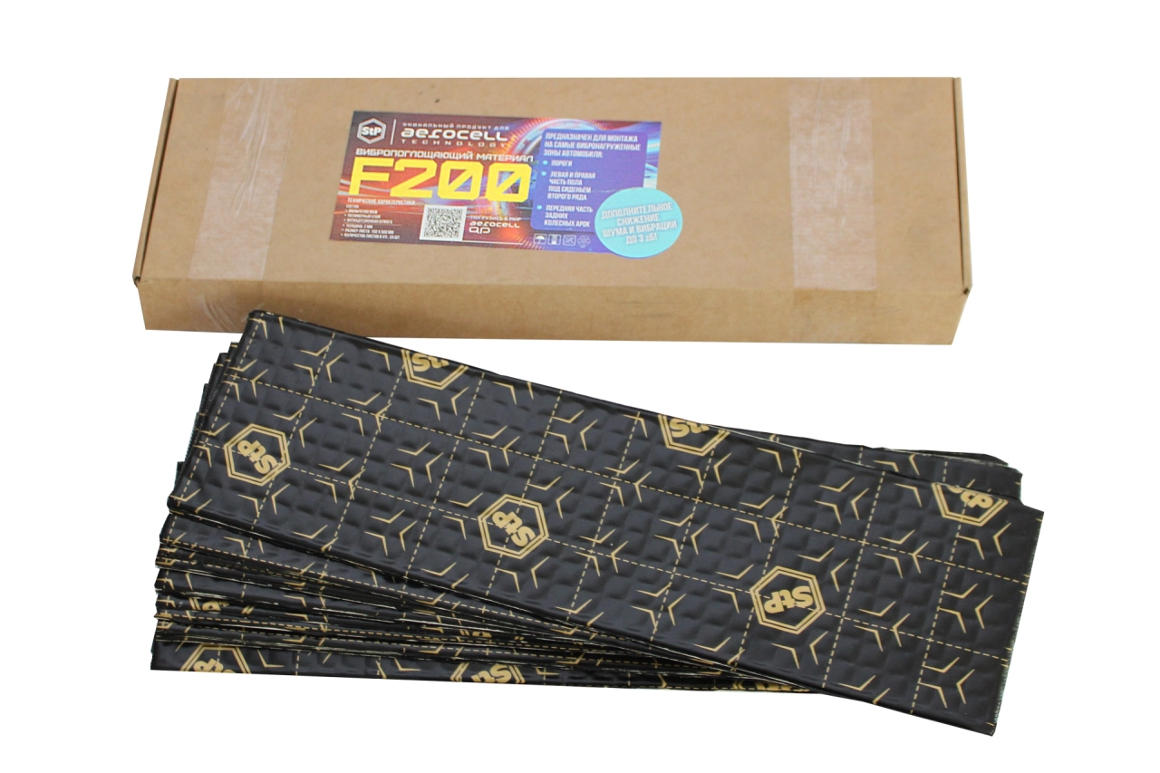 Vibro absorbant (Strat 1) - Insonorizant auto Premium STP F200, 2 MM, 150 x 500 MM, 1.5 M2 , Bulk