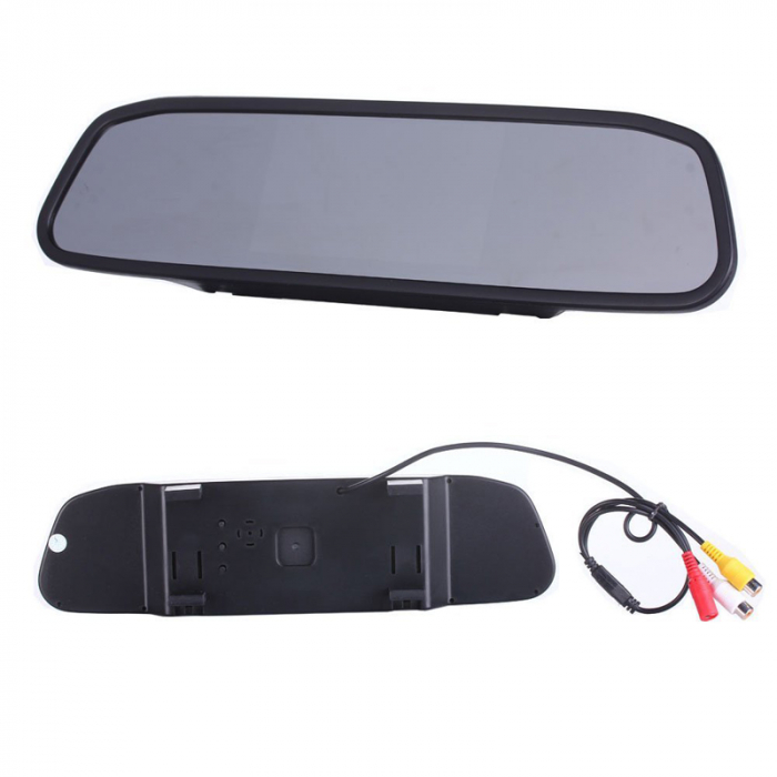 Oglinda retrovizoare auto Cu Display LCD 4.3 inch cu camera marsarier [4]