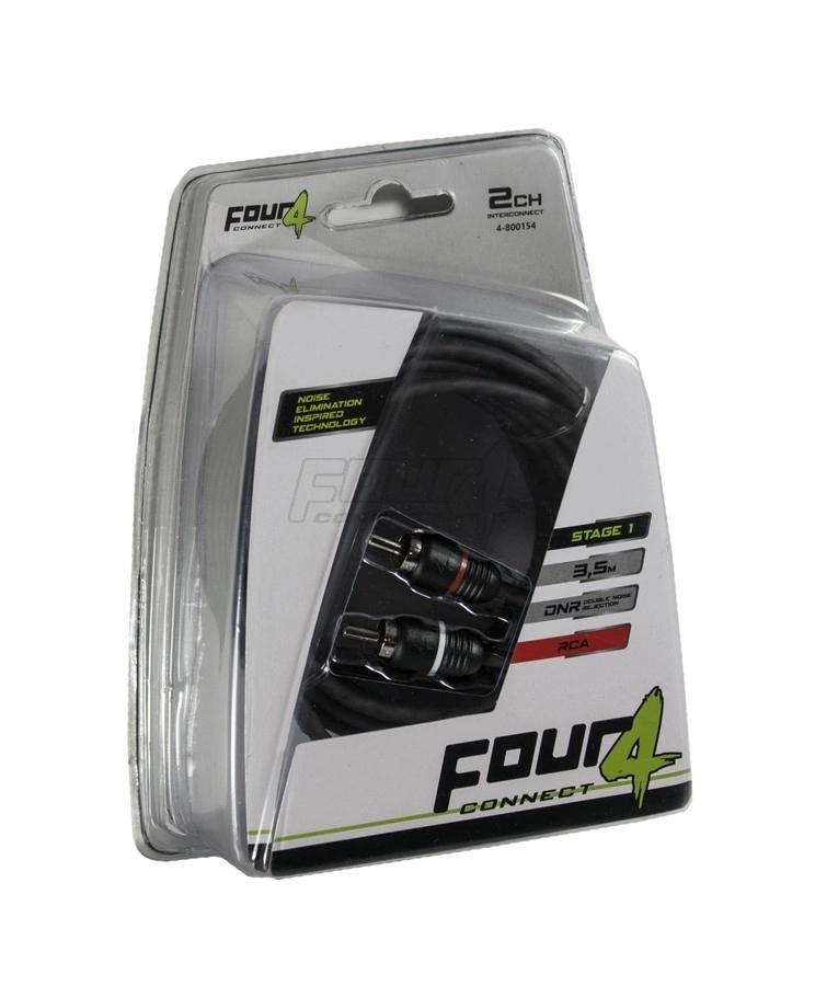 Cablu RCA FOUR Connect 4-800154 STAGE1, 3.5 M, 2 Canale, OOFC, Twisted Pair [1]