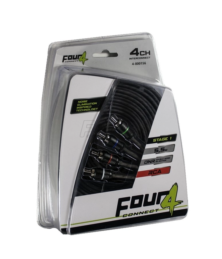 Cablu RCA Four Connect, 4-800156, Stage 1, 5.5 METRI, 4 canale [2]