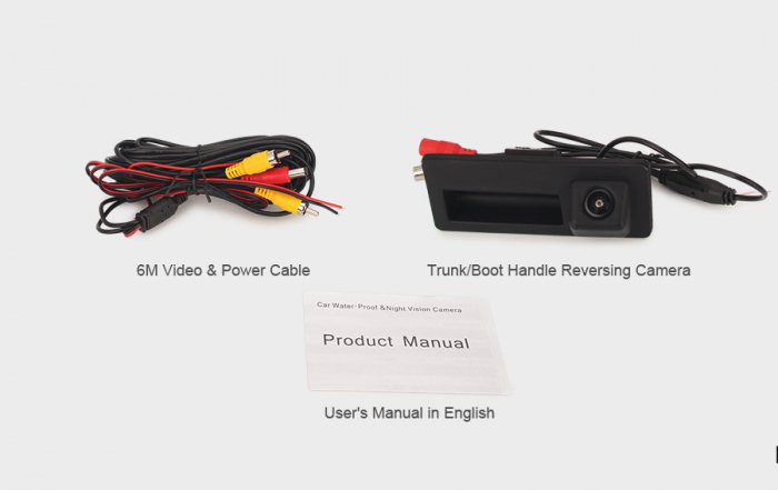 Camera dedicata marsarier in maner portbagaj Volkswagen Passat B6, B7,Tiguan,Touran,Golf 6 / Audi A3, A4 B8, A5, Q3, Q5 [5]