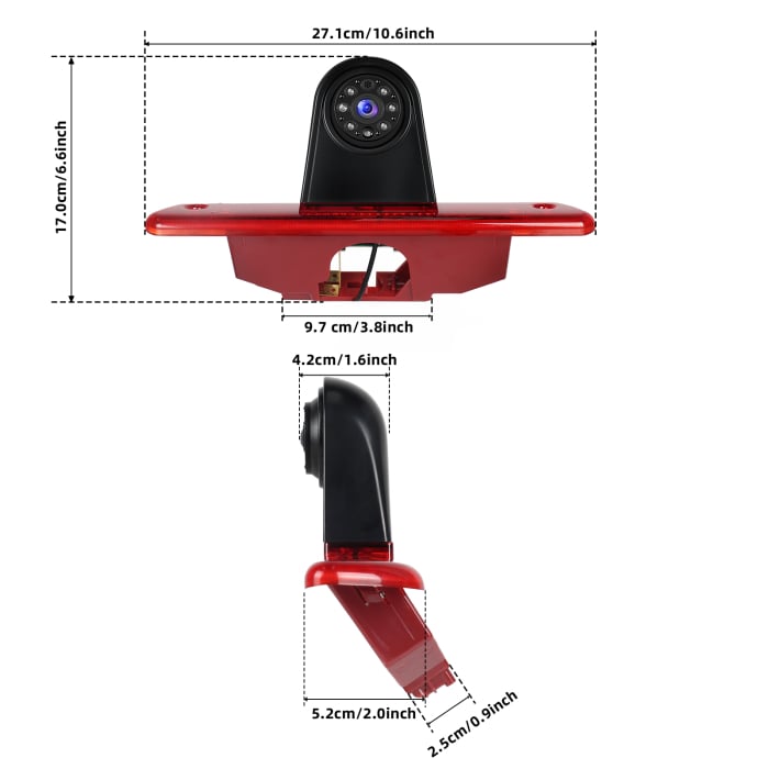 Camera marsarier dedicata Peugeot Expert (2007 - 2016) Fiat Scudo (2007 - 2016) Citroen Jumpy (2007 - 2016) Toyota Proace (2007 - 2016) [3]