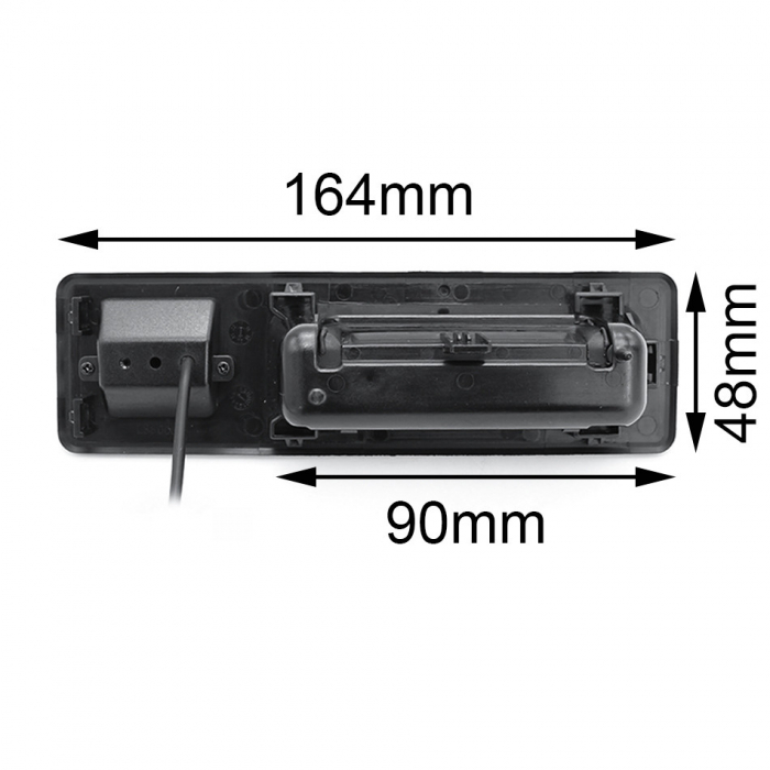 Camera marsarier HD, unghi 170 grade, Night Vision compatibila cu BMW Seria 3 F30/F31/F34, Seria5 F10/F11, X1 F48, X3 F25, X5 F15, X6 F16 [3]