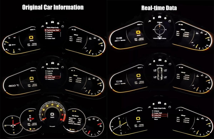 Ceas electronic digital bord Porsche Cayenne 2017+ 12.3 inch [5]