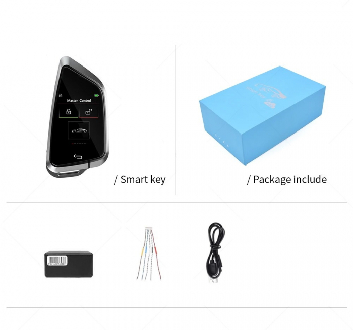 Cheie Smart Key Auto dedicata BMW, LCD, Argintie [4]