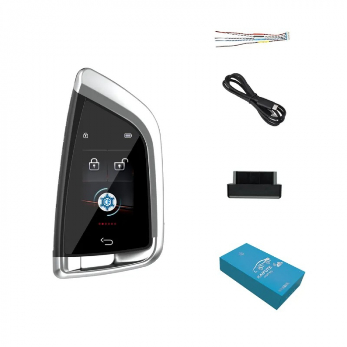 Cheie Smart Key Auto dedicata BMW, LCD, Argintie [4]