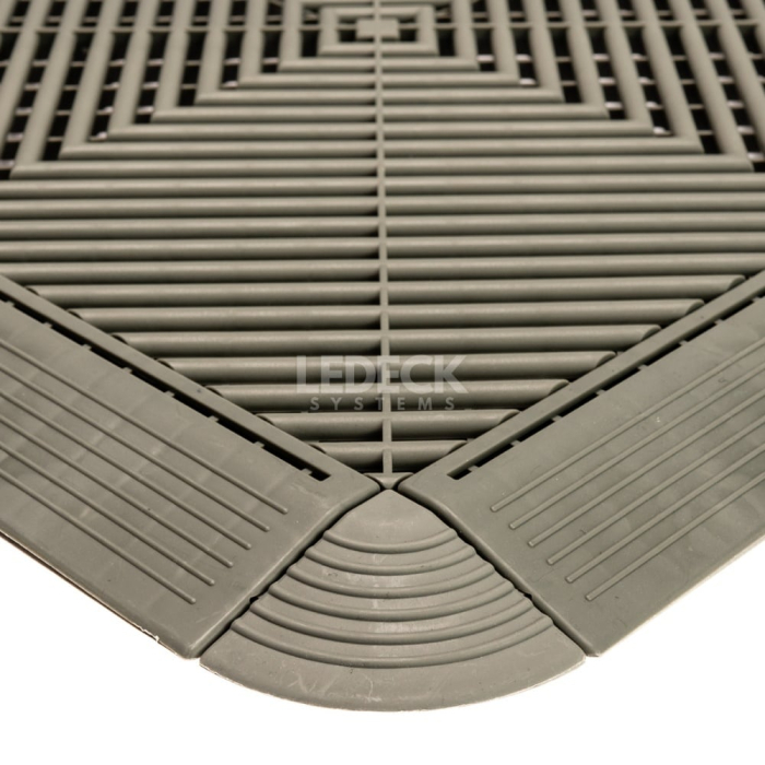 Colț Pardoseala Modulara Plastic PP – GRI [2]