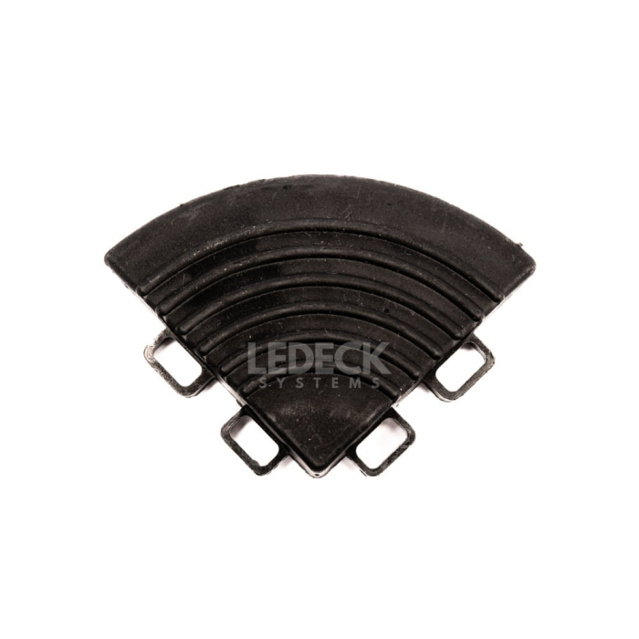 Colț Pardoseala Modulara Plastic PP – NEGRU [1]