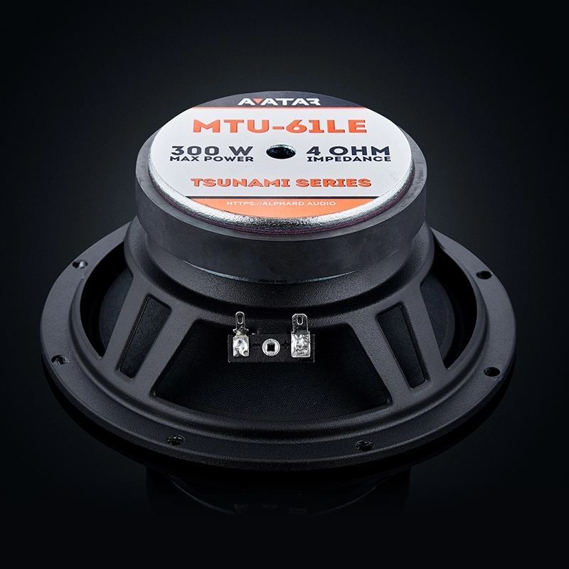 Difuzoare auto Avatar Tsunami MTU-61LE set componente, 165mm, 150W RMS, 4Ω, set 2 difuzoare [6]