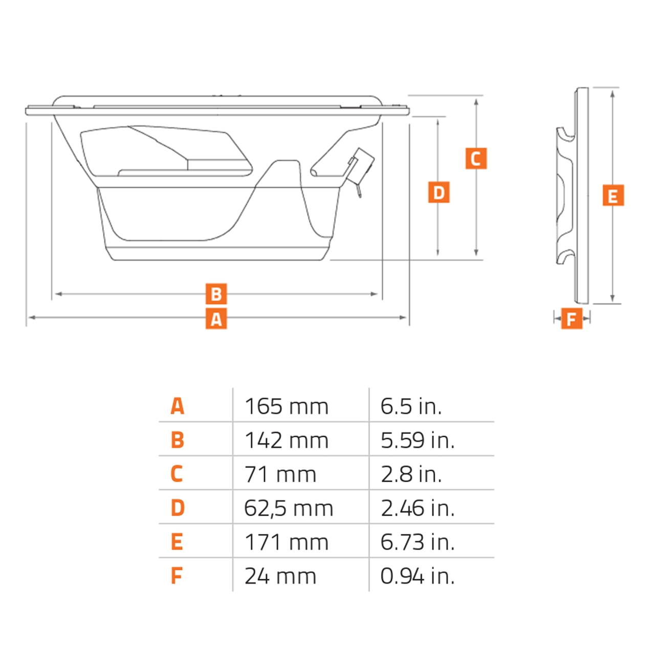 Difuzoare Auto Hertz Cento C 165, set componente, 165 mm, 70W RMS, 4Ω, 2 difuzoare [7]