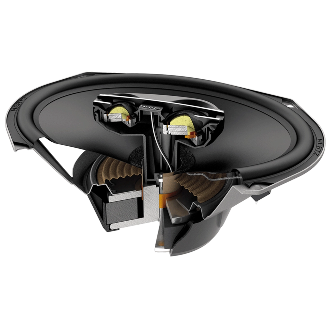 Difuzoare Auto Hertz Cento Pro CPX 690, set coaxial 3 căi, 6x9 inch, 120W RMS, 4Ω, 2 difuzoare + grile [3]