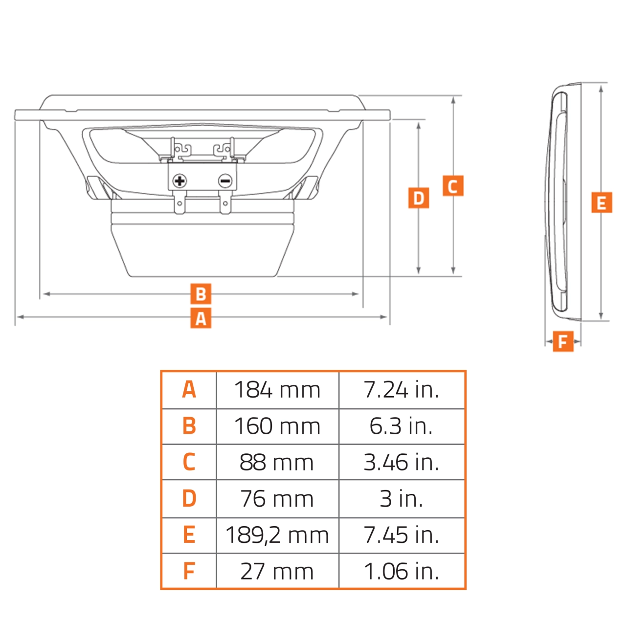 Difuzoare auto Hertz Mille Legend ML 1800.3, set componente, 180mm, 200W RMS, 4Ω, 2 difuzoare [7]