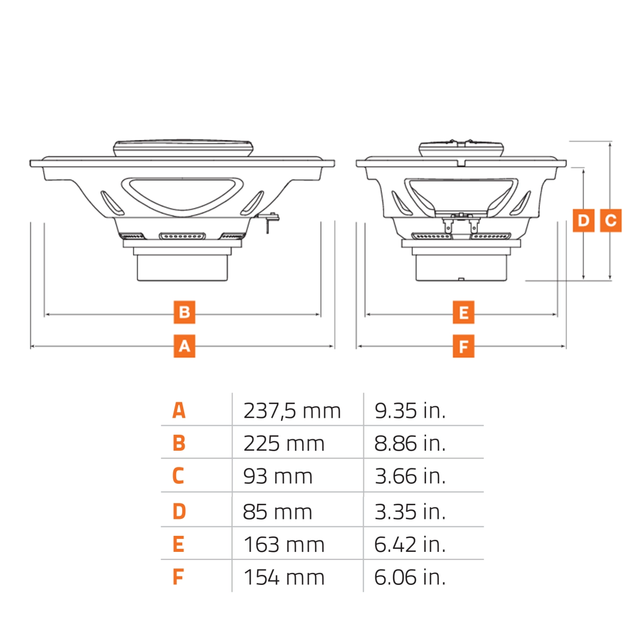 Difuzoare Auto Hertz SPL Show SX 690.1 NEO set coaxial 3 căi, 6x9 inch, 130W RMS, 4Ω, set 2 difuzoare [6]