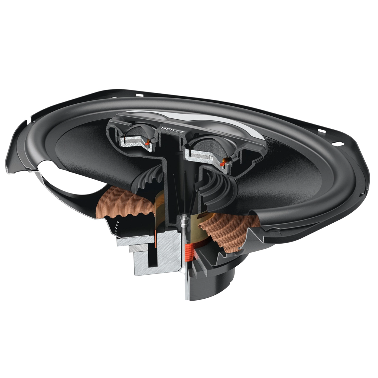 Difuzoare Auto Hertz SPL Show SX 690.1 NEO set coaxial 3 căi, 6x9 inch, 130W RMS, 4Ω, set 2 difuzoare [2]
