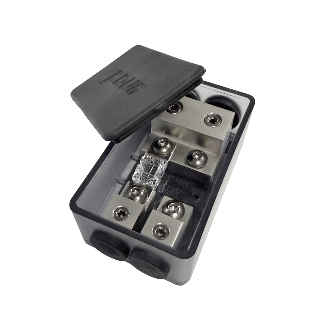 Distribuitor curent Four Connect, 4-600442, cu sigurante mini ANL, 2 intrari 2 iesiri [2]
