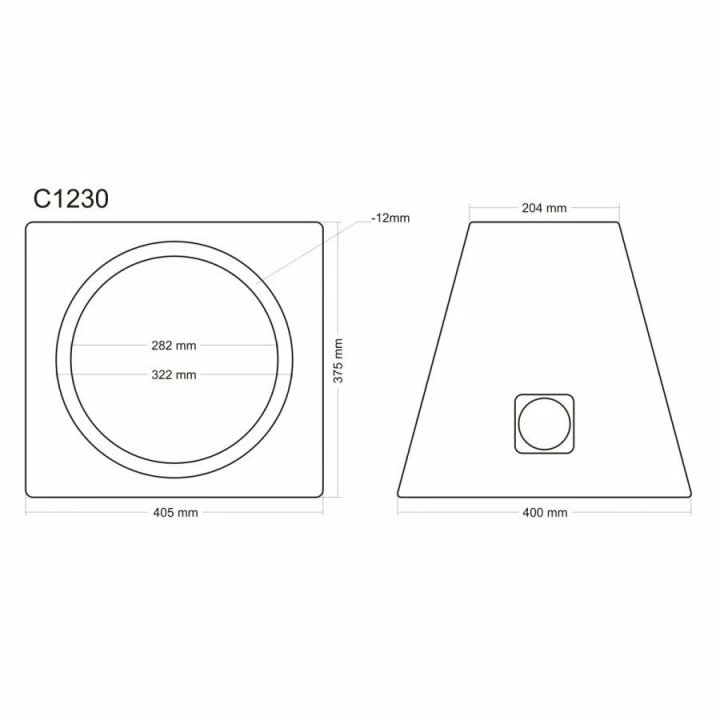 Incinta subwoofer universala, 300 mm, 30L - COD C1230 [3]