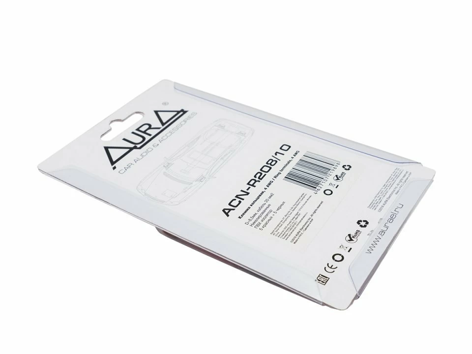 Inel terminal AURA ACN-R208/10, 8mm2 (8AWG), Set 10 Buc [3]