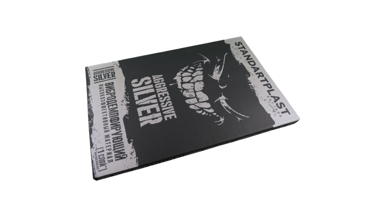 Insonorizant auto Premium STP Aggressive Silver, 2 mm, 4.2m2, Bulk Pack [3]